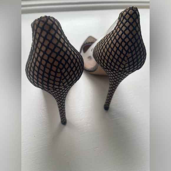 Authentic Gianvito Rossi heels, size 37.5, beige black pattern, like new - Picture 3 of 7
